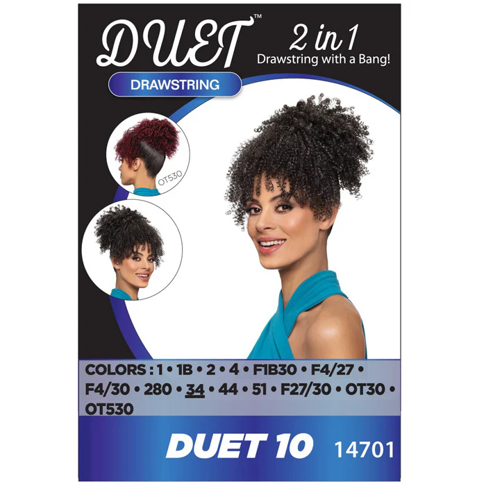 Alicia Beauty Duet Drawstring Ponytail and Bang - DUET 10 - Image 3