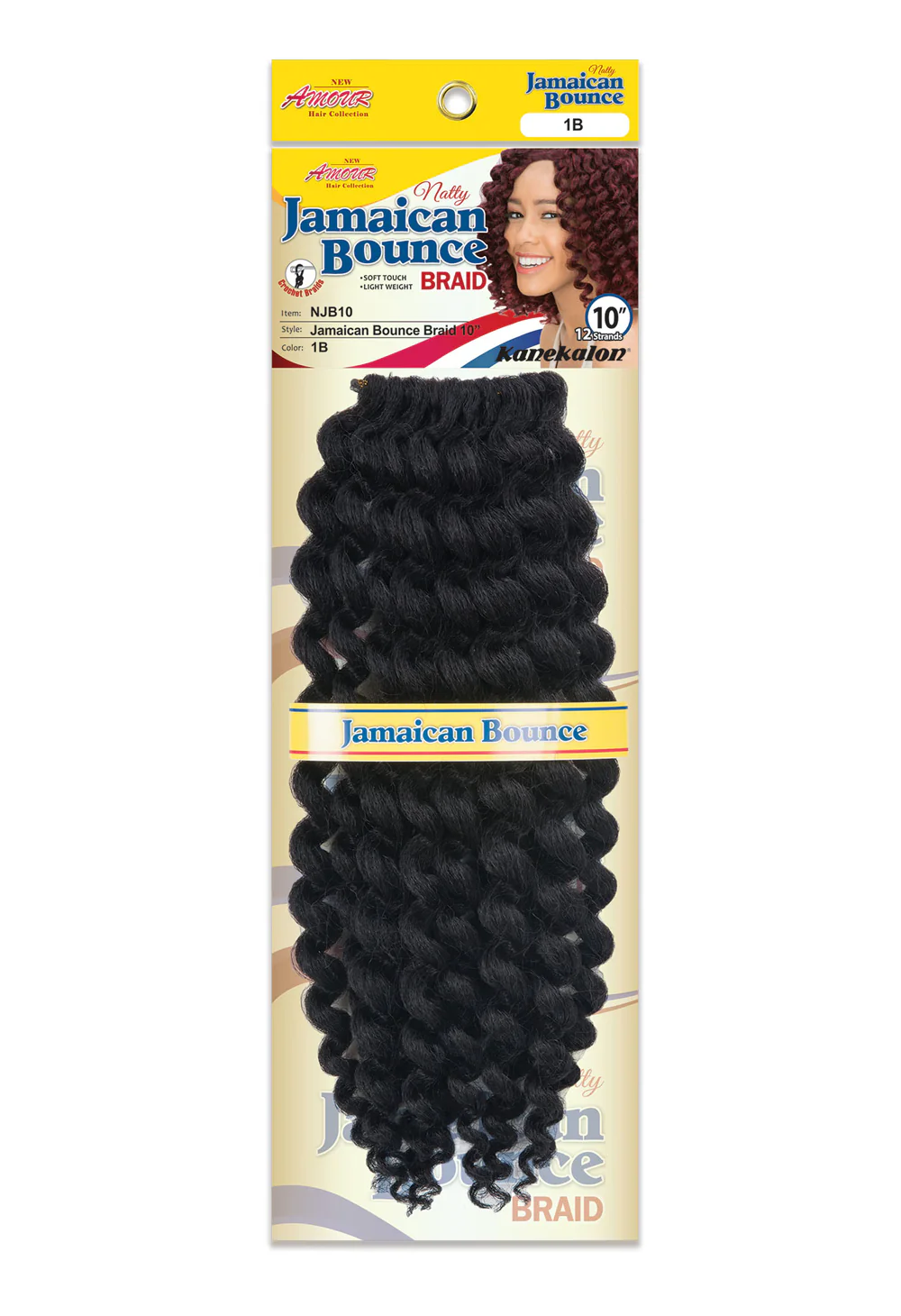 Amour Hair Collection Natty Crochet Braid Jamaican Bounce 10"
