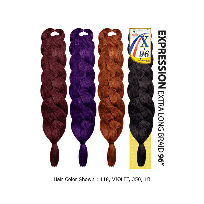 Amour X-96 100% Kanekalon Crochet Braid - EXTRA LONG 96" - Image 3