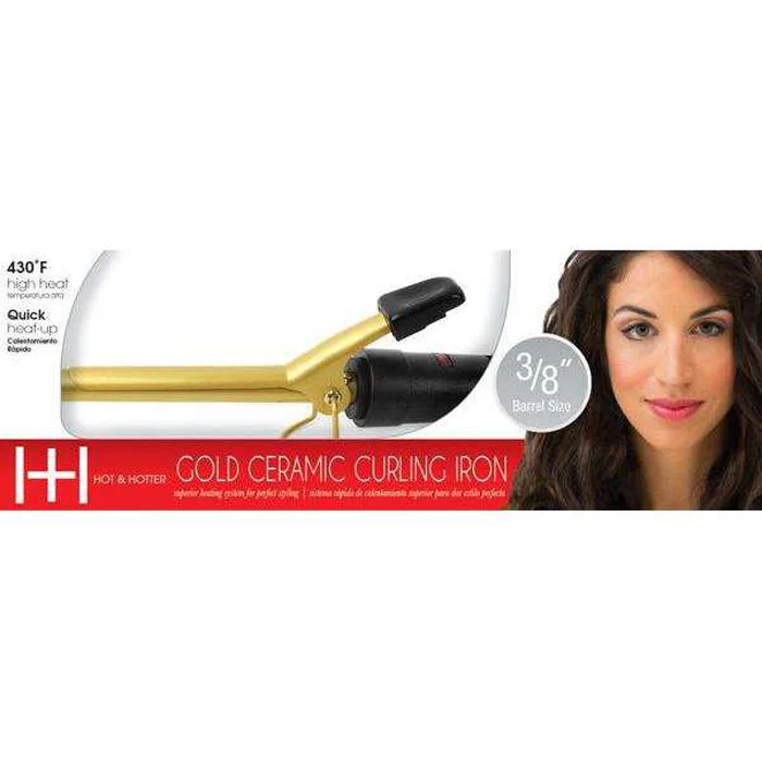 Annie Hot & Hotter Ceramic Electrical Curl Iron - Gold - Image 2