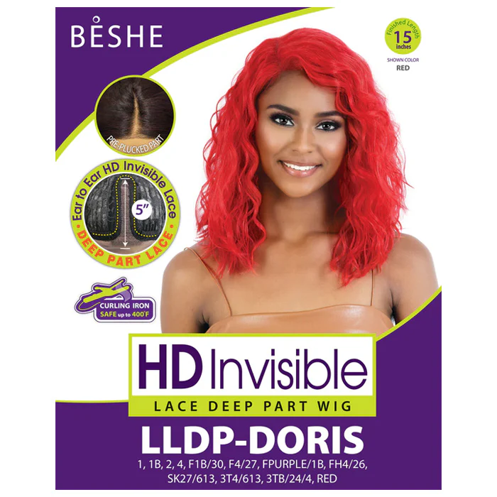 Beshe HD Invisible 5" Deep Part Lace Wig - LLDP-DORIS - Image 6