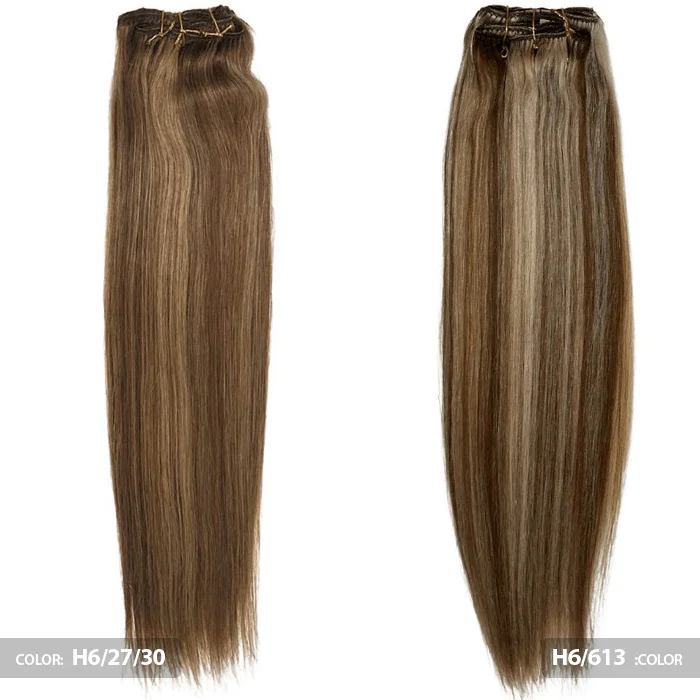 Black Diamond 100% Remi Human Hair Extension Weave CLIP IN 7 PCS - STRAIGHT 14/18/22" - Image 5