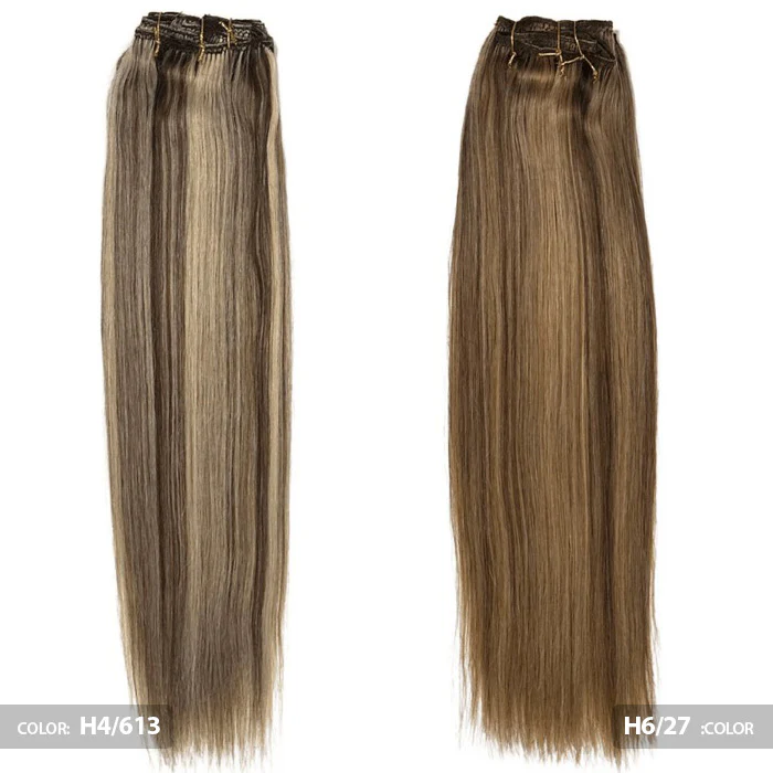 Black Diamond 100% Remi Human Hair Extension Weave CLIP IN 7 PCS - STRAIGHT 14/18/22" - Image 6