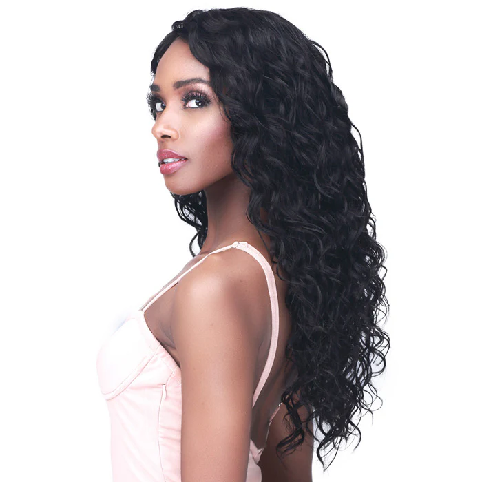 Bobbi Boss 100% Human Hair Deep Lace Wig - MHLF594 SPAN WAVE 22 - Image 2
