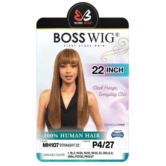 Bobbi Boss 100% Human Hair Full Wig - STRAIGHT 22 - Image 2