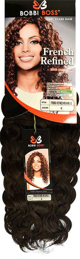 Bobbi Boss 100% Human Hair Weave - FRENCH REFINED 12/14/18" - Image 2