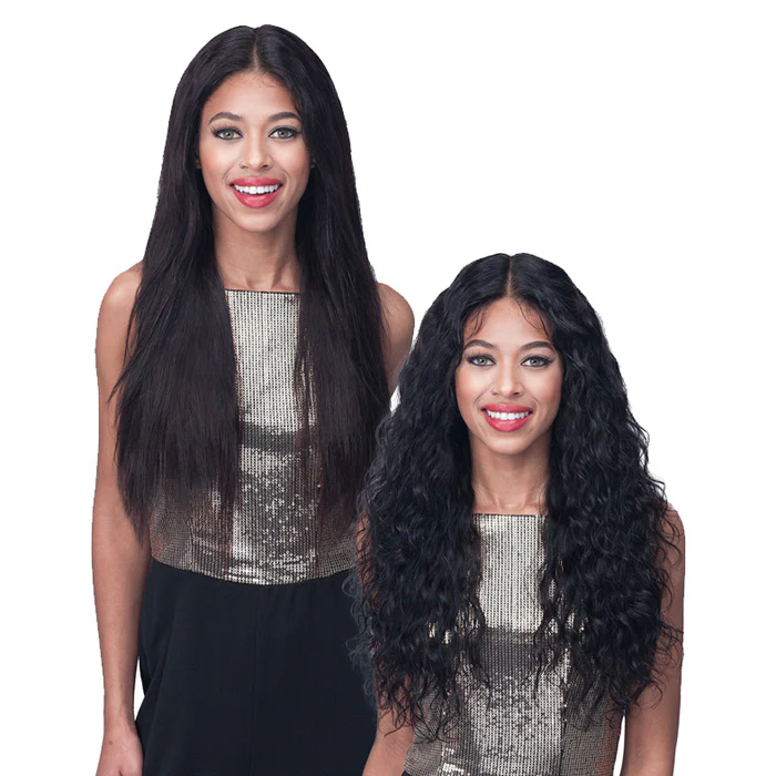 Bobbi Boss 100% Unprocessed Remy HD Lace Bundle Hair Wig -WET & WAVY 24"