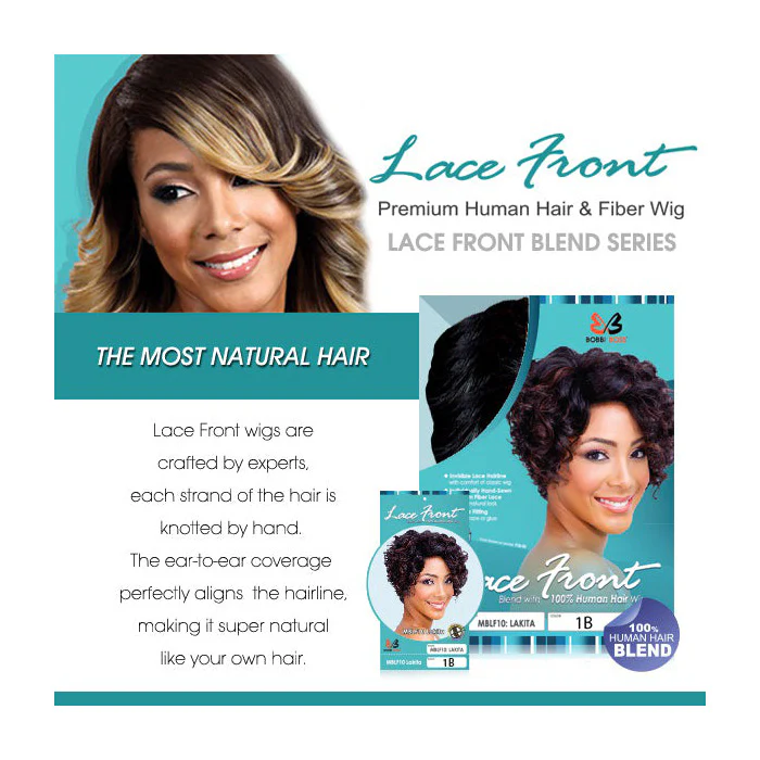 Bobbi Boss 4x4" Swiss Human Hair Blend Lace Front Wig - MBLF100 ARIANO - Image 4