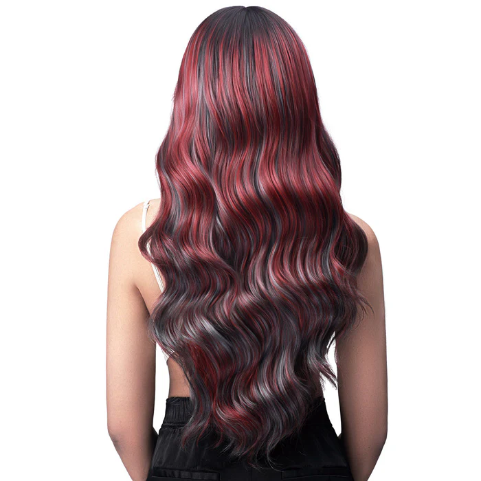 Bobbi Boss 5" Deep Lace Front Wig Chunky Highlights - MLF554 ROSEWOOD - Image 3