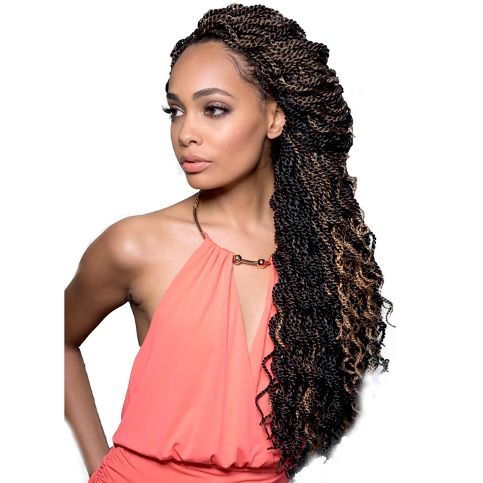 Bobbi Boss African Roots Pre-Looped Collection Braids - SENEGAL TWIST CURLY 14" - Image 3