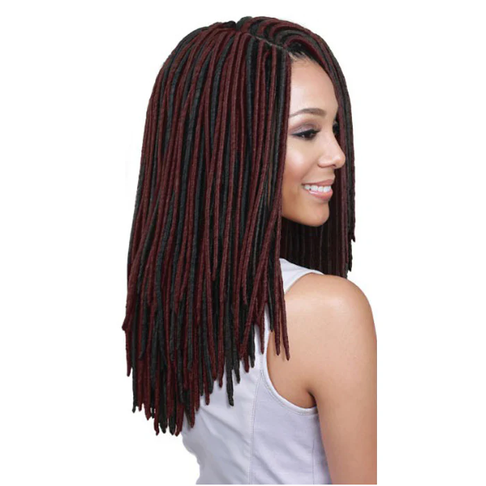 Bobbi Boss African Roots Pre-Looped Crochet Braids - BOMBA FAUX LOCS MANE 14" - Image 2