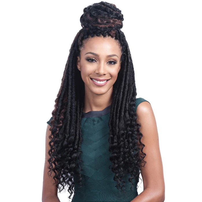 Bobbi Boss African Roots Pre-Looped Crochet Braids - BOMBA FAUX LOCS SOUL GODDESS 20" - Image 2