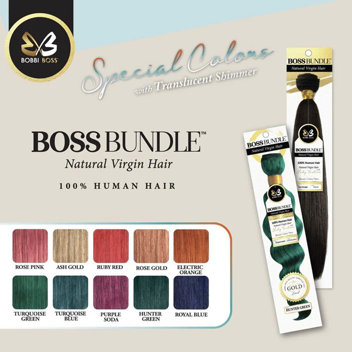 Bobbi Boss Bundle 100% Natural Virgin Hair Gold Level Weave - OCEAN WAVE 10-18" - Image 5