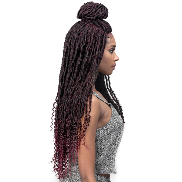Bobbi Boss Faux Loc Curly 4x4 Lace Front Wig - MLF519 ZALA - Image 3
