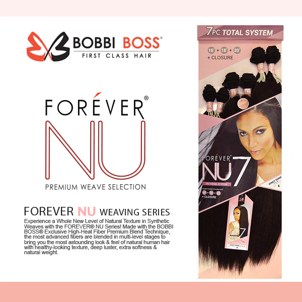 Bobbi Boss Forever NU Weave - KINKY PERM 7 Pcs (16/16/18/18/20/20+Closure) - Image 6