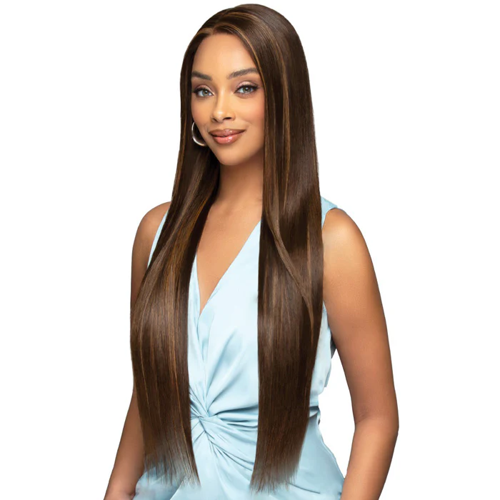 Bobbi Boss Glueless 100% Unprocessed Human Hair 13x7 HD Lace Front Wig - MHLF960 BONE STRAIGHT 32"