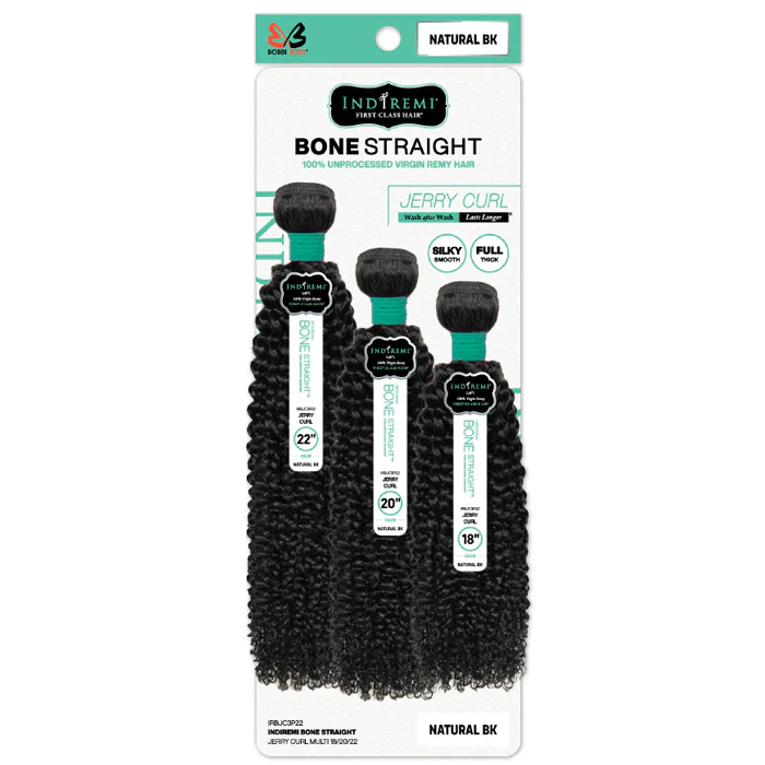 Bobbi Boss Indiremi 100% Unprocessed Virgin Remy Hair Weave Bone Straight - JERRY CURL MULTI - Image 4