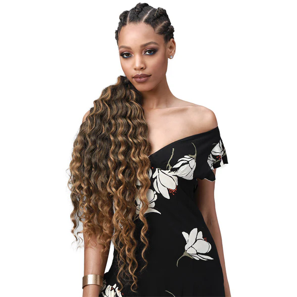 Bobbi Boss King Tips Pre-Feathered Crochet Braid - OCEAN WAVE 28" 3X - Image 2