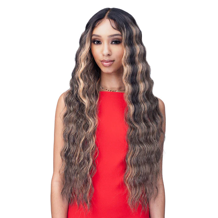 Bobbi Boss Miss Origin Human Hair Blend 4" Deep Part HD Lace Wig - MOLP002 KABA