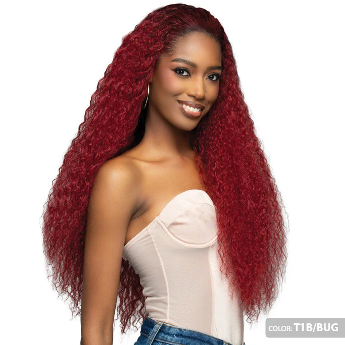 Bobbi Boss Miss Origin Human Hair Blend Full Cap Wig - MOGFC029 - BEACH CURL 28 - Image 2