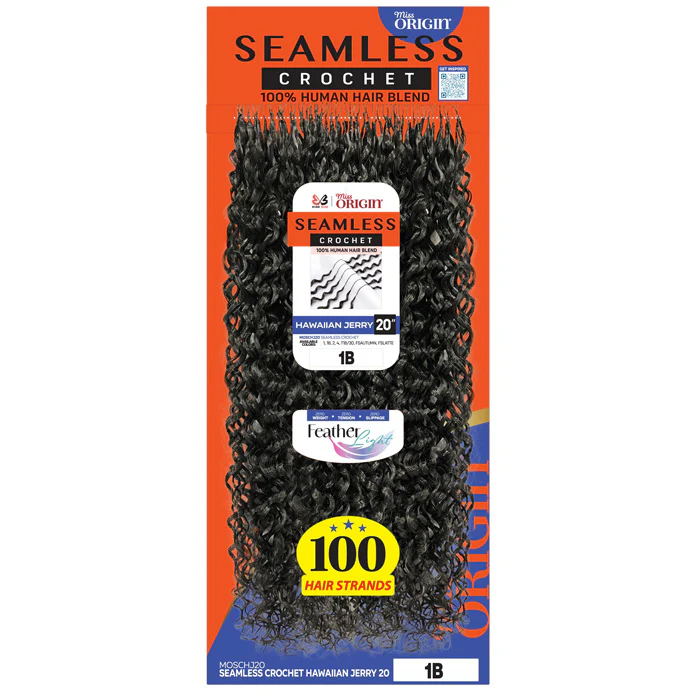 Bobbi Boss Miss Origin Seamless Crochet Braids - HAWAIIAN JERRY 20" - 100% Human Hair Blend - Image 2