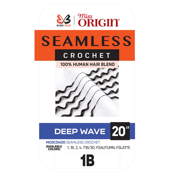 Bobbi Boss Miss Origin Seamless Crochet Braids - HAWAIIAN JERRY 20" - 100% Human Hair Blend - Image 3