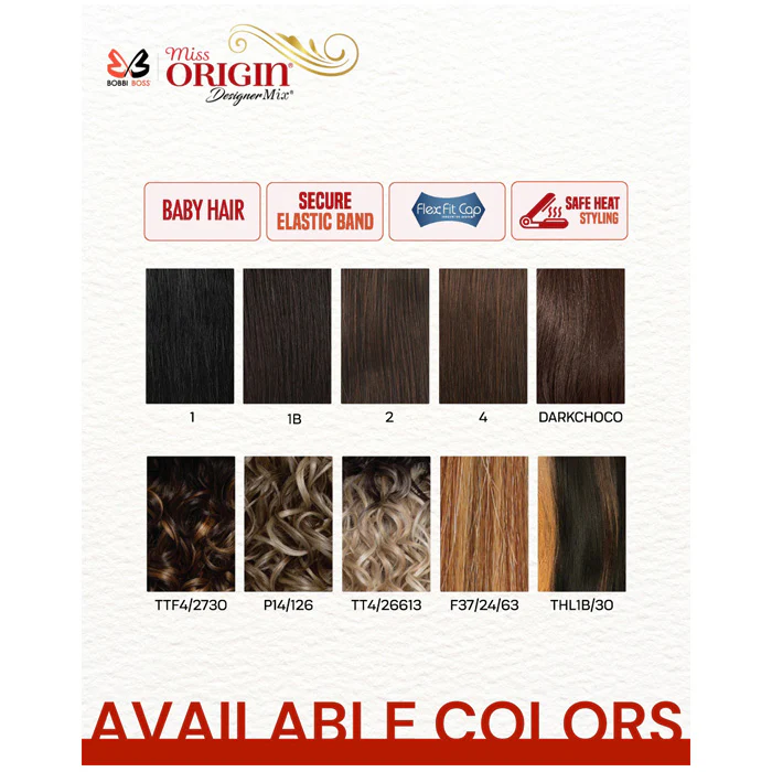 Bobbi Boss Miss Origin SuperX Glueless 13x6 HD Lace Frontal Wig - MOGL310 SADIE - Human Hair Blend - Image 4