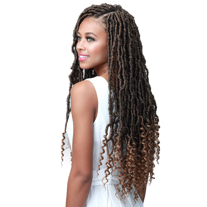 Bobbi Boss Pre-Looped Crochet Braid - NU LOCS CURLY TIPS 24" 2X - Image 2