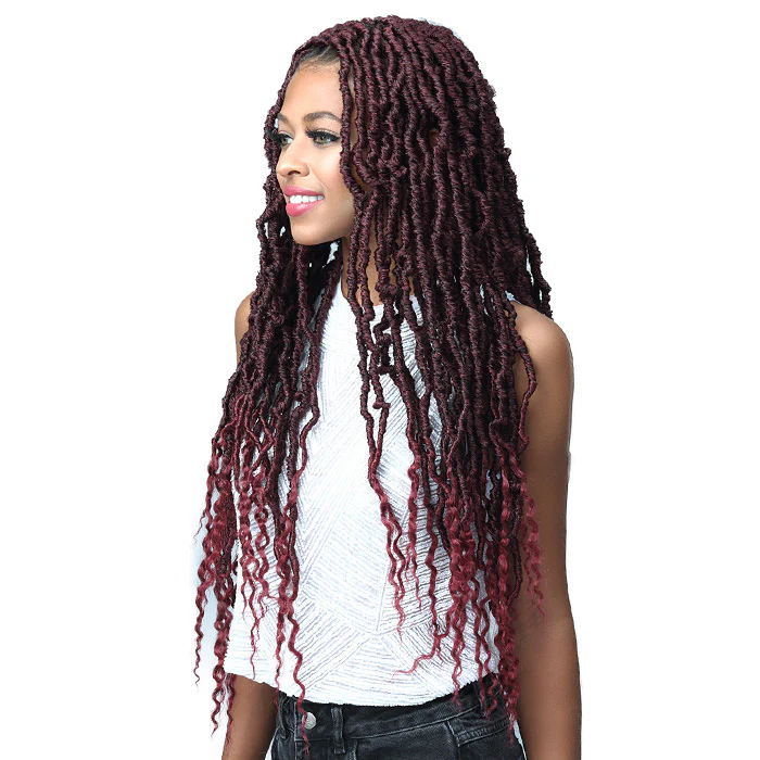 Bobbi Boss Pre-Looped Crochet Braid - NU LOCS FRENCH TIPS 18/24/36" 2X - Image 2