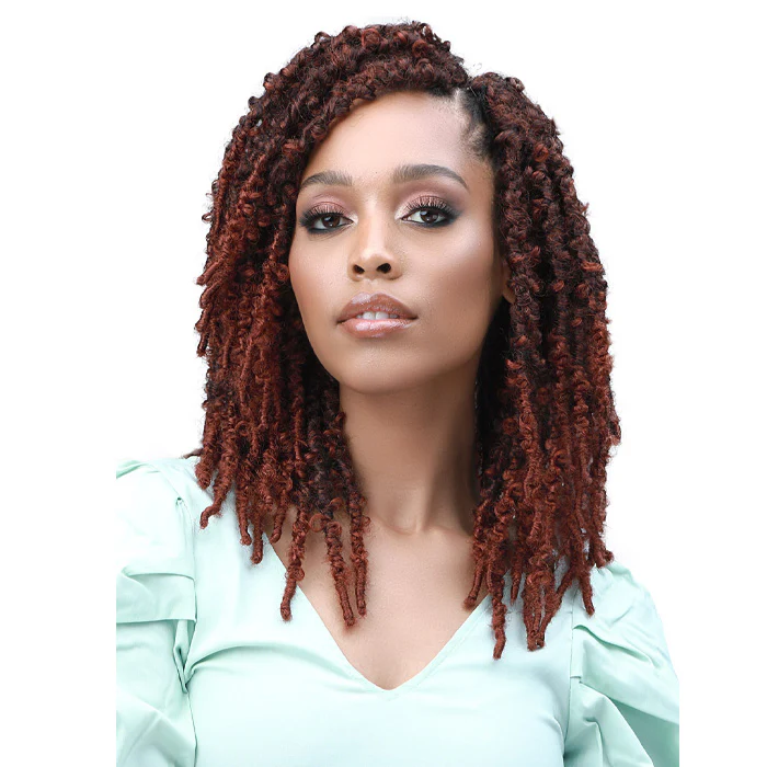 Bobbi Boss Pre-Looped Crochet Braids - 3X CALIF.BUTTERFLY LOCS 10" - Image 2