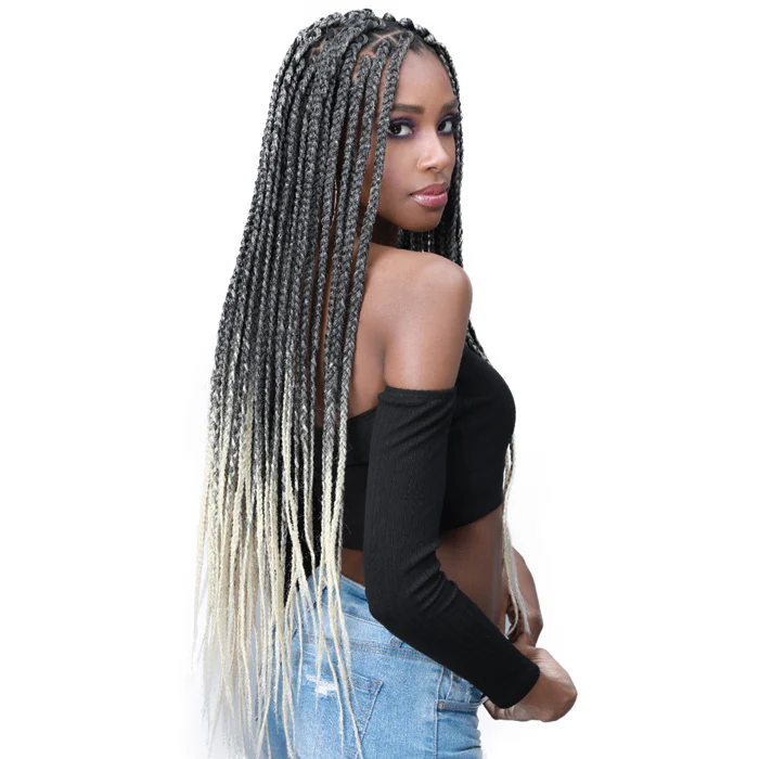 Bobbi Boss Pre Stretched Crochet Braids - FEATHERTIP 3X JUMBO BRAID 54" - Image 2