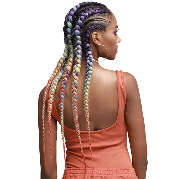 Bobbi Boss Pre-Stretched Crochet Braids - PRE-FEATHERED JUST BRAID 54" - Image 2
