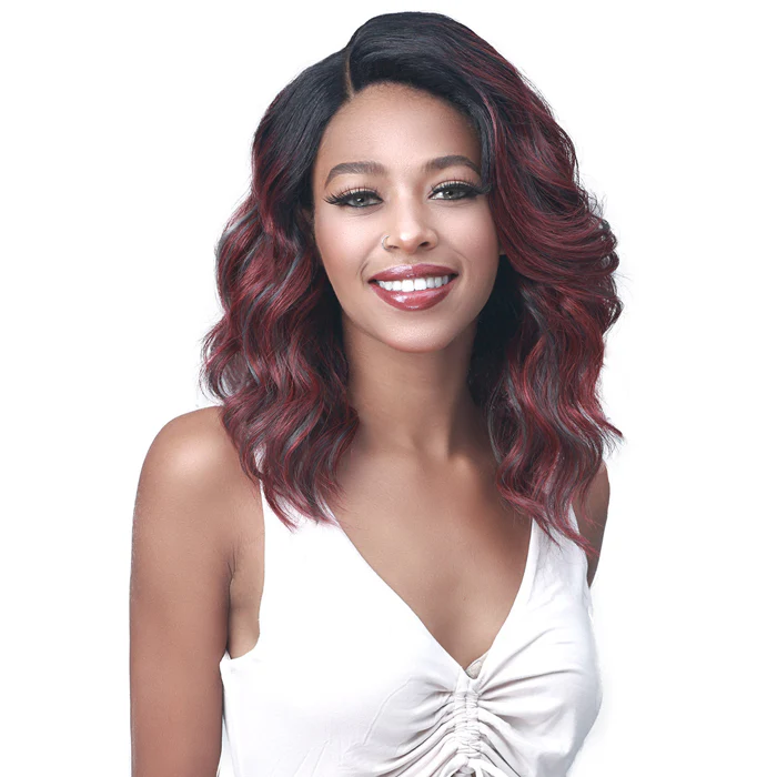 Bobbi Boss Premium Synthetic Lace Front Wig 4.5" Deep Lace Part MLF487 HENNA