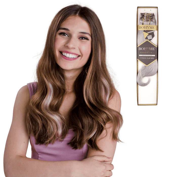 Bohyme Essential 100% Remi Human Hair CLIP-IN Extension Weave 7PCS - BODY WAVE 18" - Image 2