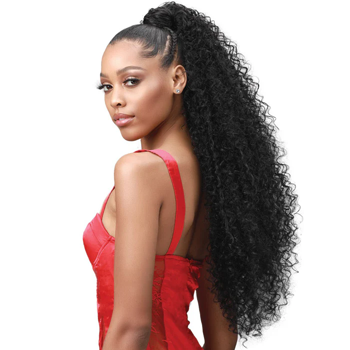 Bobbi Boss Wrap Ponytail - NATURAL JERRY CURL 30" - Image 2