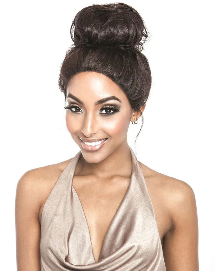 Brown Sugar Human Hair Mix Whole Lace Front Wig BS405 - Image 4