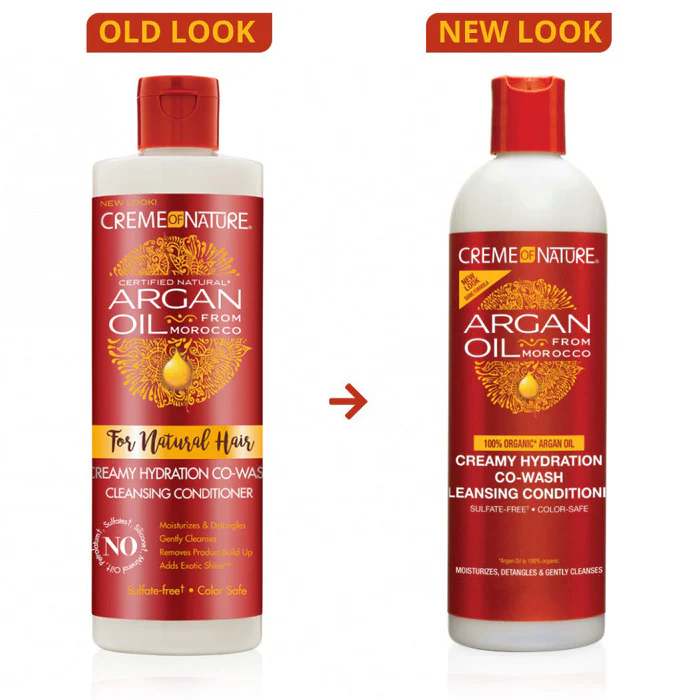 Creme of Nature Argan Oil from Morocco Creamy Hydration Co-Wash Cleansing Conditioner 12 Oz - Image 5