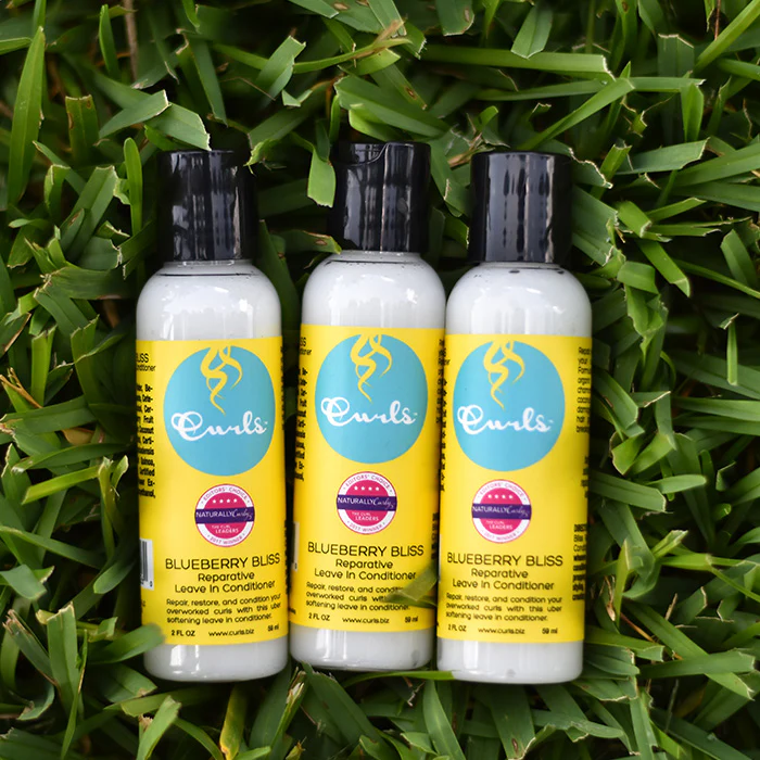 Curls Blueberry Bliss Reparative Leave in Conditioner 2oz - Image 2