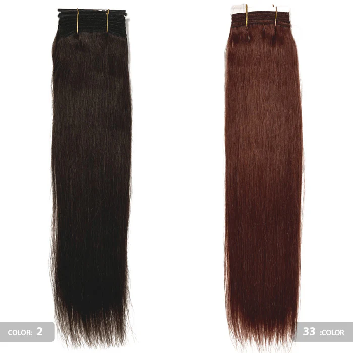 Diamond Remi 100% Human Hair Weave - NATURAL YAKI 9-18"(Machine-Tied) - Image 4