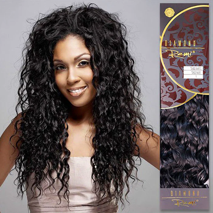 Diamond Remi 100% Human Hair Weave - TANGO WAVE 10-16"(Machine-Tied) - Image 3