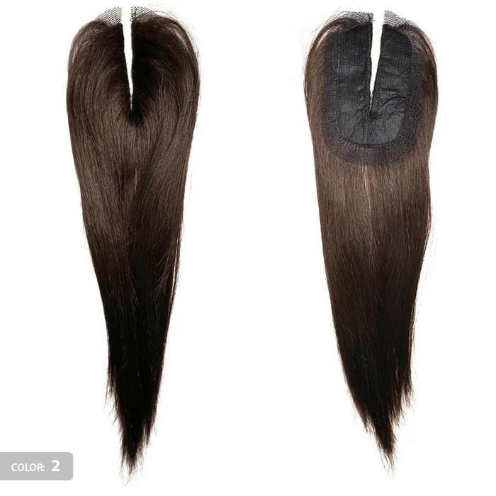 Diamond Remi Human Hair Invisible Closure - STRAIGHT 12" - Image 2