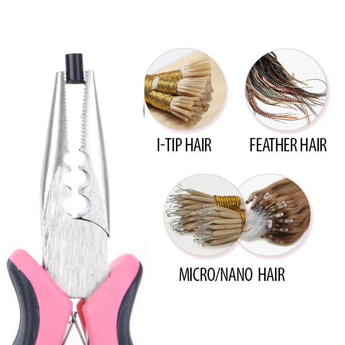 Eve Copper Micro Ring / Euro Lock Beads for Hair Extension - T-TYPE 200 Pcs (3/6 mm) - Image 4