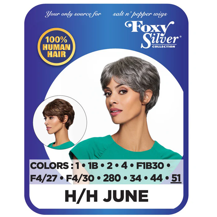 Foxy Silver Collection 100% Human Hair Full Wig - H/H JUNE - Image 4