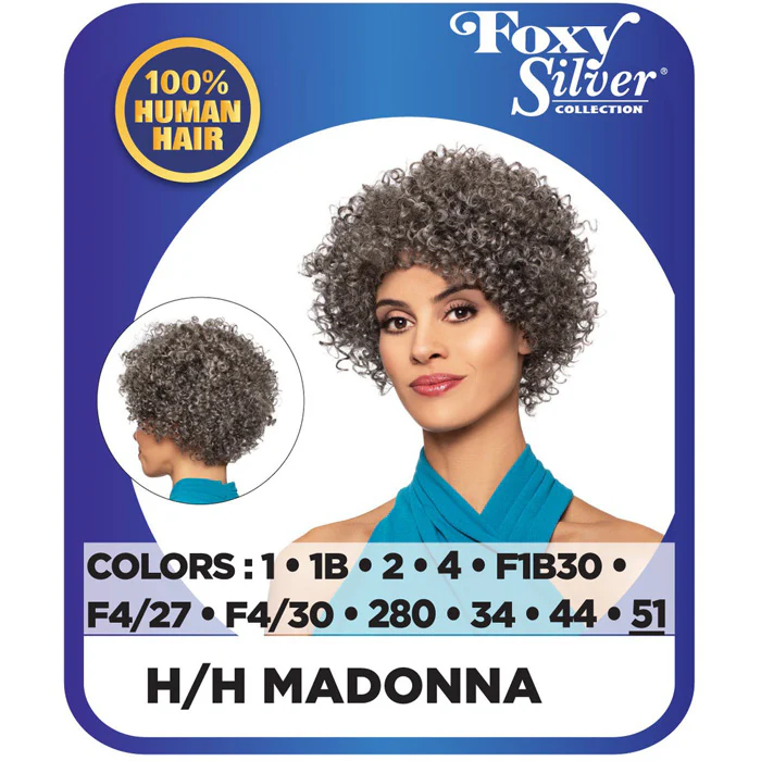 Foxy Silver Collection 100% Human Hair Full Wig - H/H MADONNA - Image 3