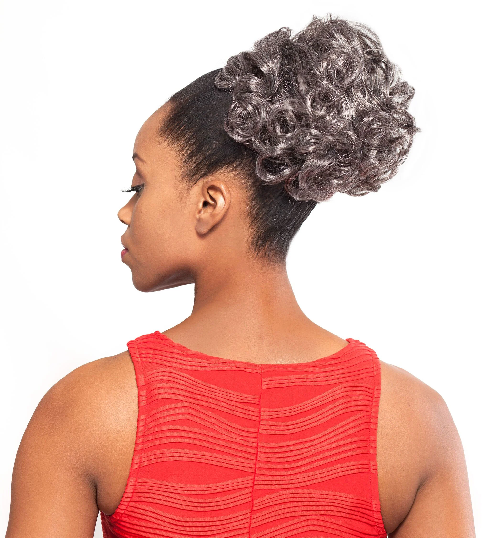 Foxy Silver Collection Drawstring Bun - DS 004