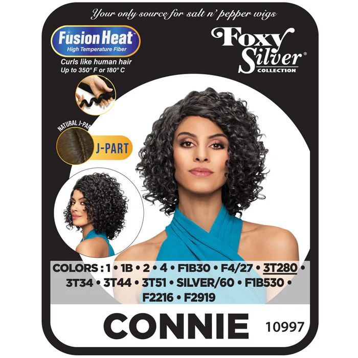 Foxy Silver Collection Fusion Heat Natural J-Part Lace Wig - CONNIE - Image 3