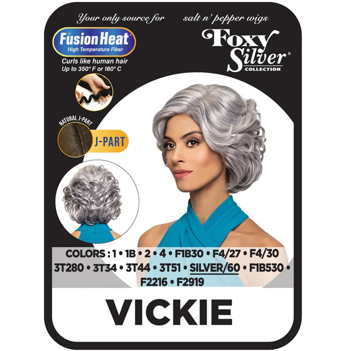 Foxy Silver Collection Fusion Heat Natural J-Part Lace Wig - VICKIE - Image 3