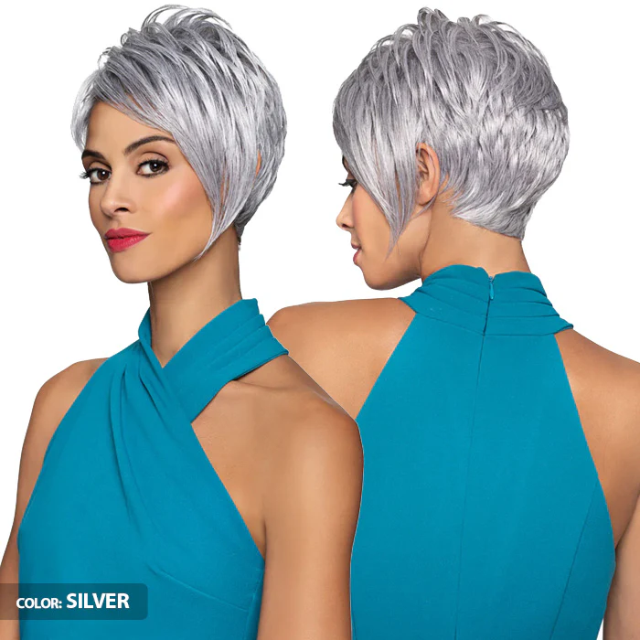 Foxy Silver Salt N Pepper Full Wig - ANABEL - Image 4