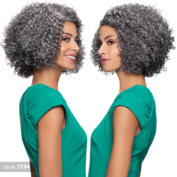 Foxy Silver Salt N Pepper J-Part Lace Front Wig - ALLISON - Image 2