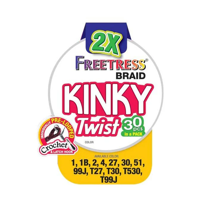 Freetress Braid Synthetic Crochet Braid 2X KINKY TWIST 8"-10" - Image 4